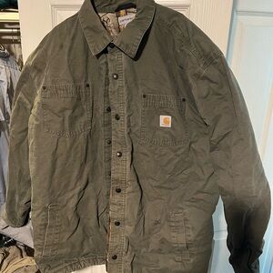 Men’s carhartt insulated snap button coat